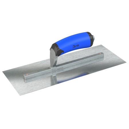 Steel City Trowels By Bon Finish Trowel, Square, Razor Stainless, 13 X 5, Comfort Grip 67-308